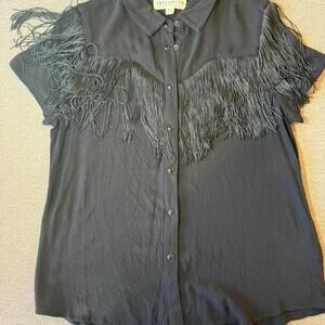 Idyllwind fringe western button down shirt